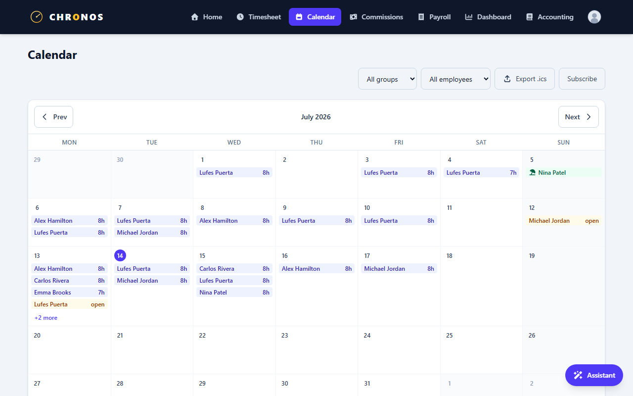 Calendar